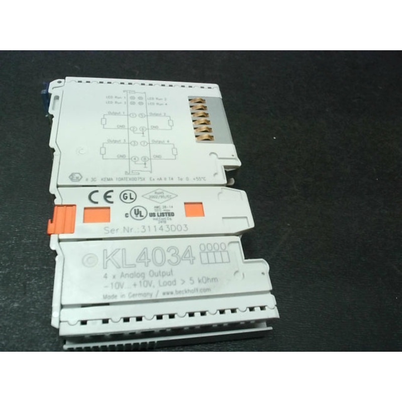 Beckhoff KL4034 Bus Terminal 4-Channel Analog Output
