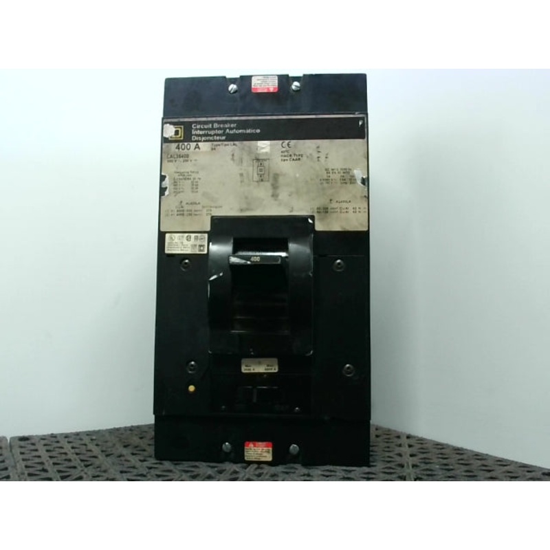 Square D LAL36400 3 Pole 400 Amp 600V Circuit Breaker