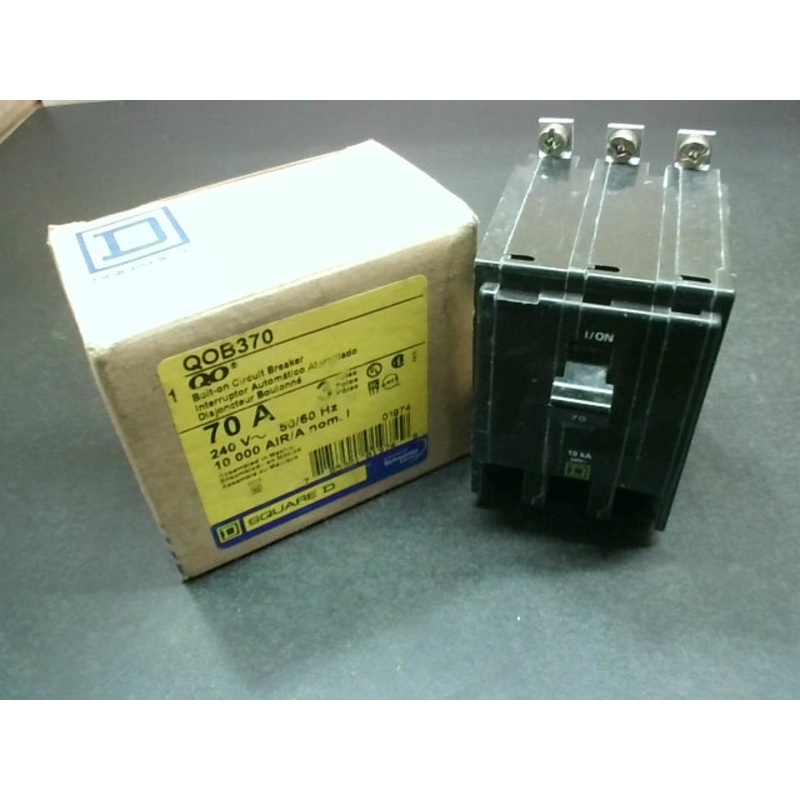 Square D QOB370 Circuit Breaker 70A 3p 240V 50/60Hz