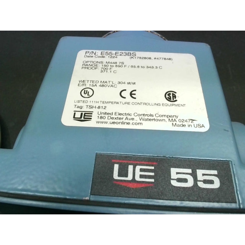 United Electric E55 E23BS Temperature Controller 150-650F 480VAC