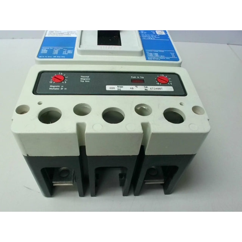 Westinghouse DK2400W 400A 2P Circuit Breaker w/KT2400T Shunt Trip Type DK 240VAC