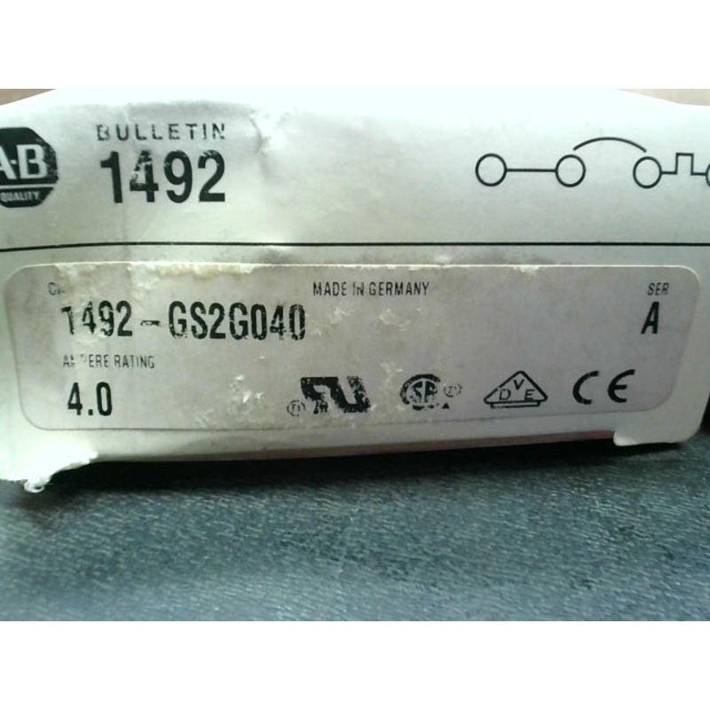 Allen Bradley 1492-GS2G040 Circuit Breaker Ser A