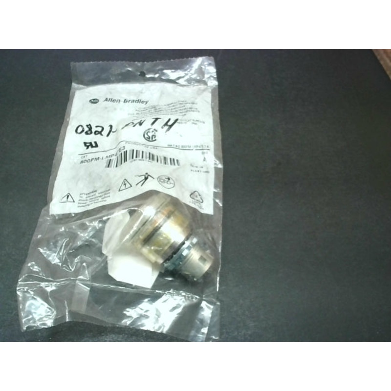 Allen Bradley 800FM-LMP47E3 Push Pull Operator 22mm 3 Position Mushroom Out Lit 40 mm Clear Metal