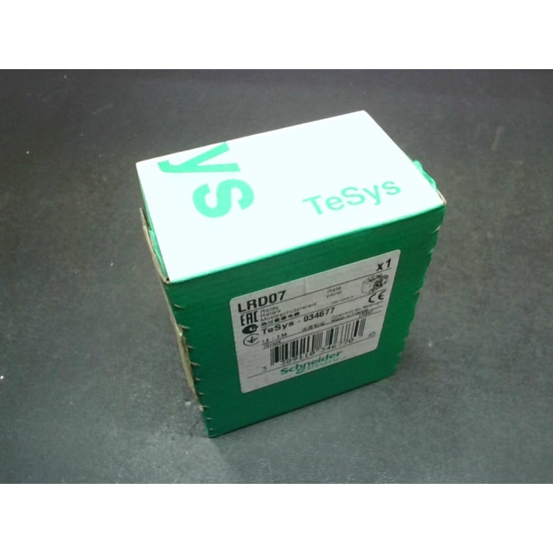 Schneider Electric LRD07 Relay 1.6-2.5 AMP 3P 1-NO 1-NC 034677