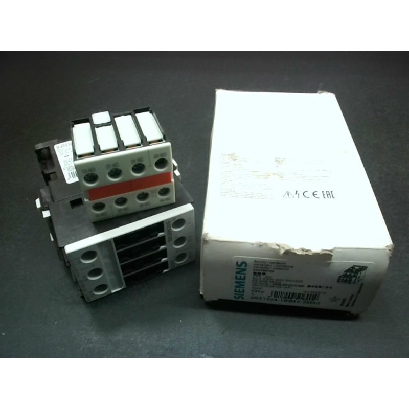 Siemens 3RT1024-1BB44-3MA0 Contactor Coil 24V DC 2 NO NC Auxiliary Contacts