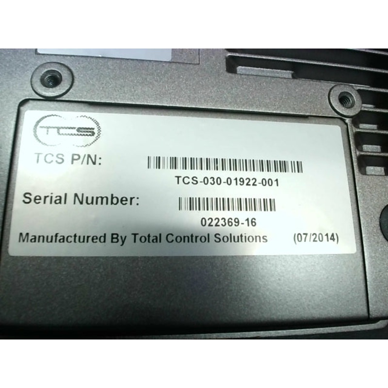 Total Control Solutions TCS-030-01922-001 Industrial Compact Panel PC Fanless
