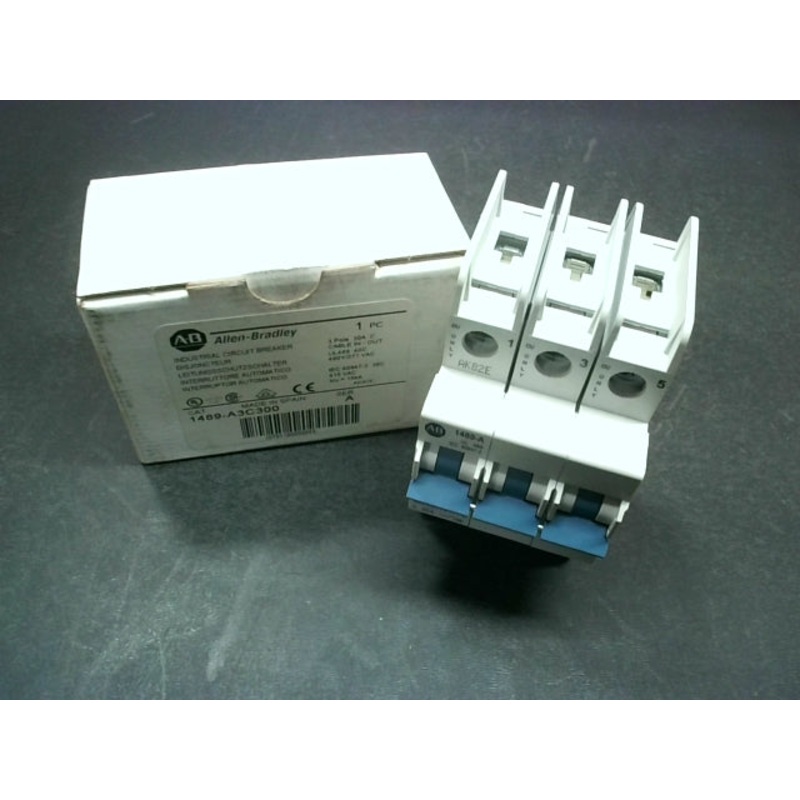 Allen Bradley 1489-A3C300 30A 3P Miniature Circuit Breaker 277/480VAC SerA