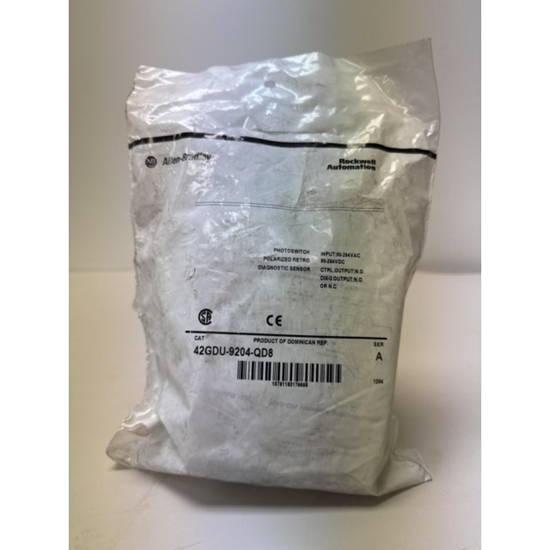 Allen Bradley 42GDU-9204-QD8 Photoelectric Diagnostic Sensor 90-264VAC VDC