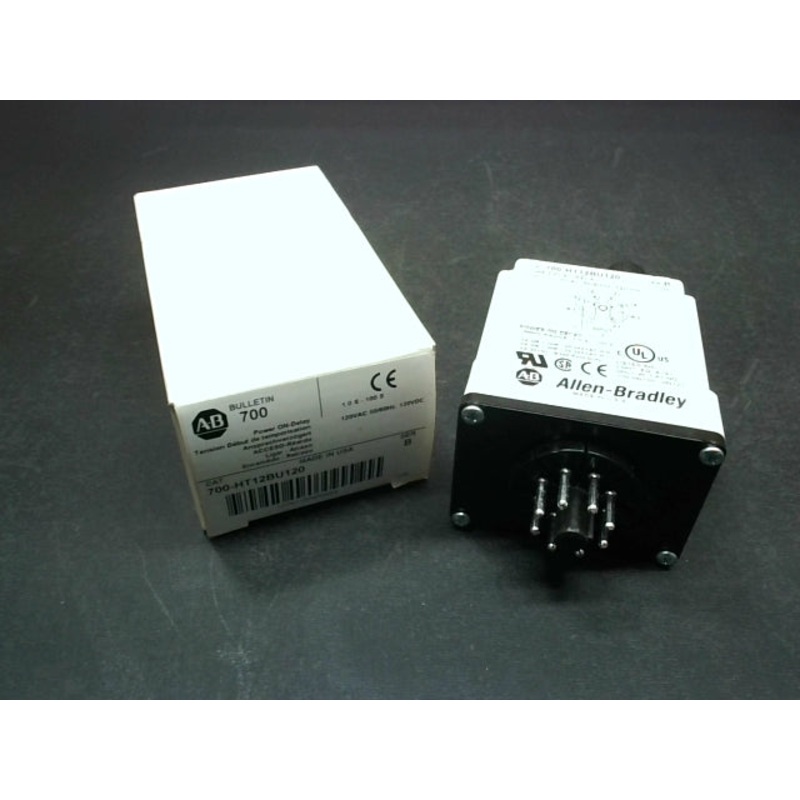 Allen Bradley 700-HT12BU120 Time Delay Relay 120-240VAC SerB 1.0-100S