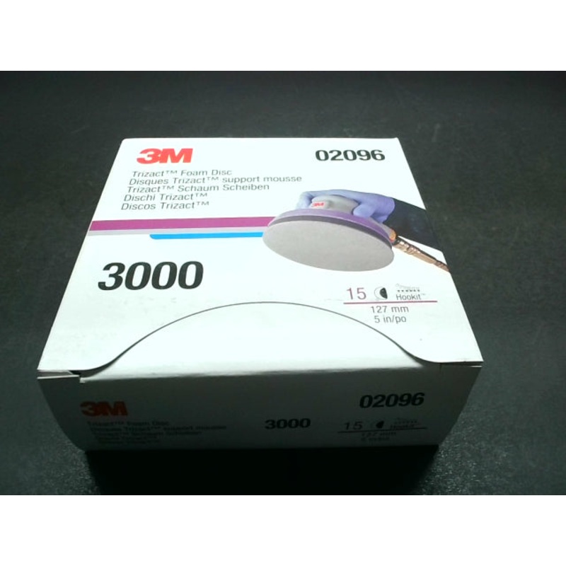 3M 02096 Grit Foam Disc Trizact Hookit 5 P3000