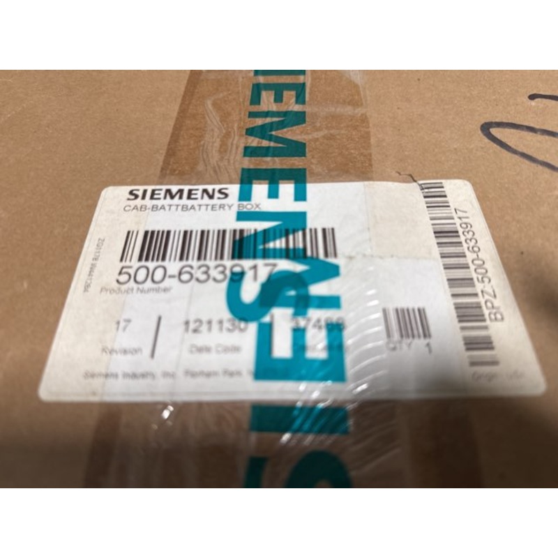 Siemens 500-633917 CAB-BATT Battery Box Enclosure
