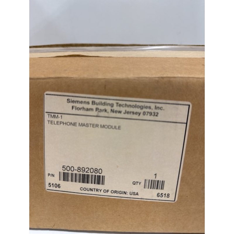 Siemens TMM-1 Pyrotronics Telephone Master Module 500-892080