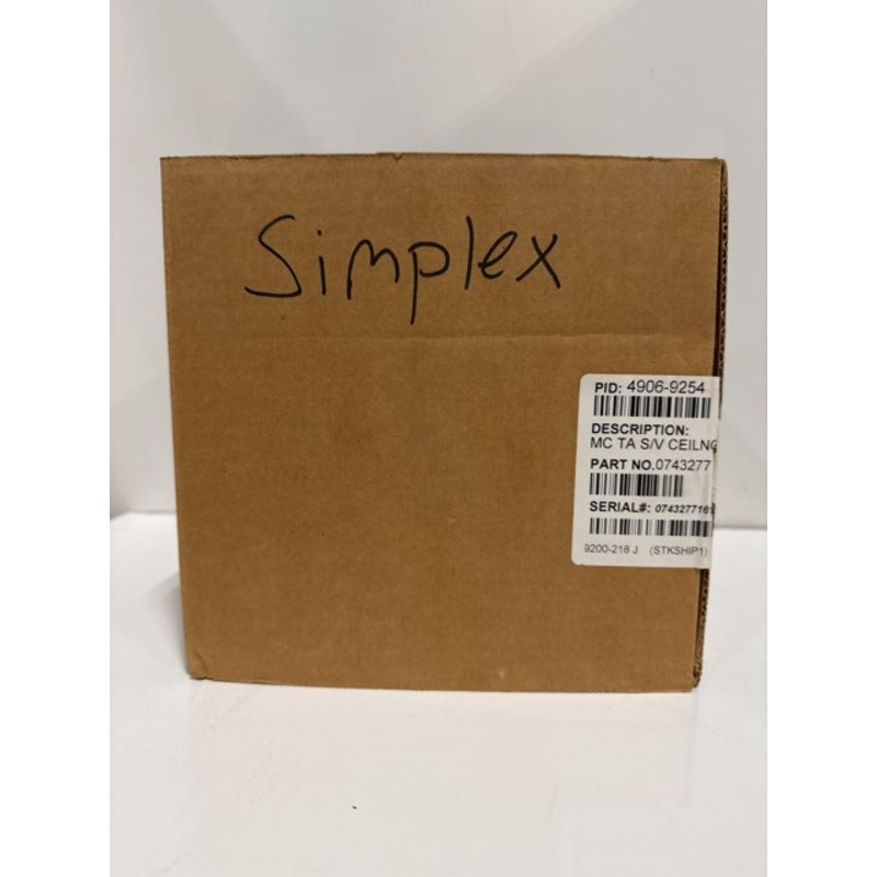 Simplex 0743277 Multi-Tapped Addressable Fire Alarm Strobe 4906-9254