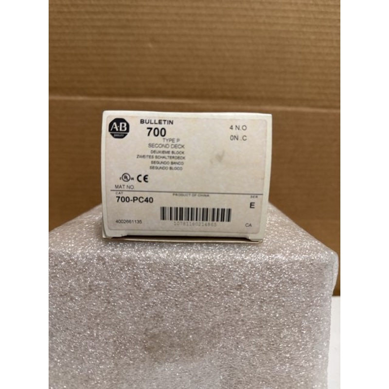 Allen Bradley 700-PC40 /E Contact Cartridge Third Deck Type P
