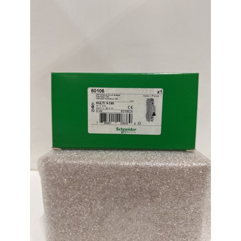 Schneider Electric 60106 Multi 9 C60 5A Miniature Circuit Breaker 1P 240VAC