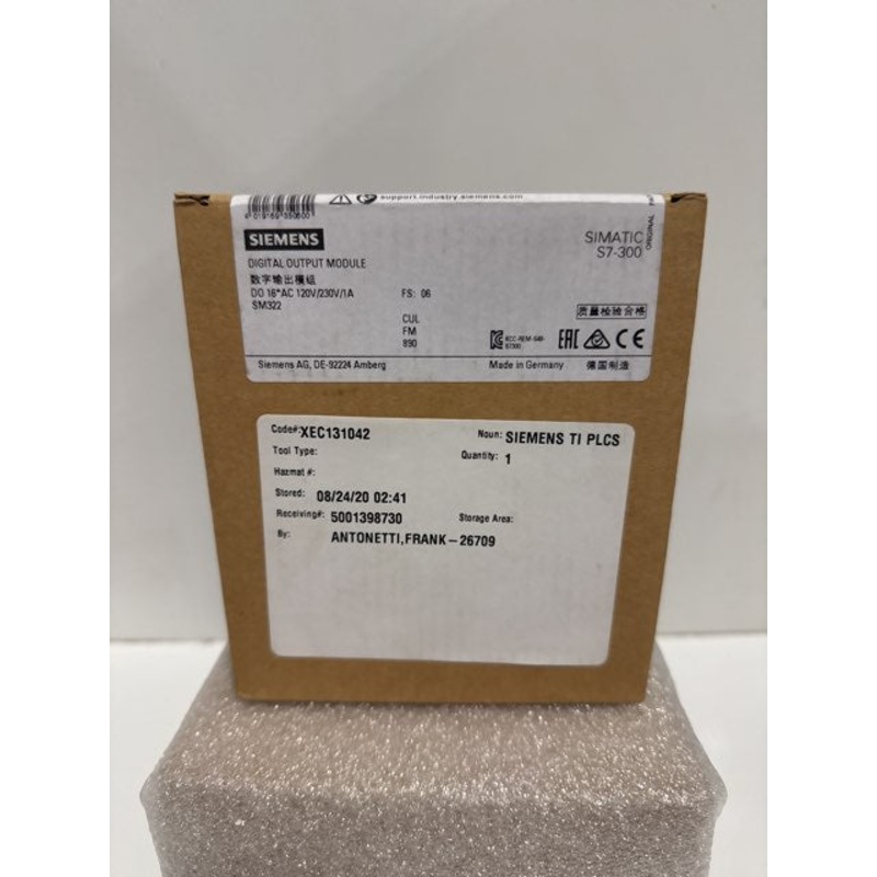 Siemens 6ES7322-1FH00-0AA0 Digital Output Module 120/230V SIMATIC S7-300