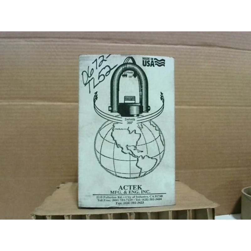 Actek AK46010 Safety Swivel Hoist Ring 2500lbs Rated Load 1/2-13 Thread