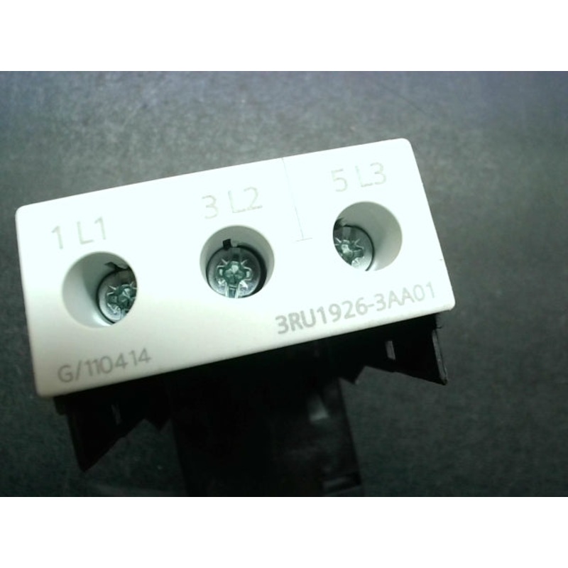 Siemens 3RU1926-3AA01 Auxiliary Screw Terminal for 35mm Mounting Rail