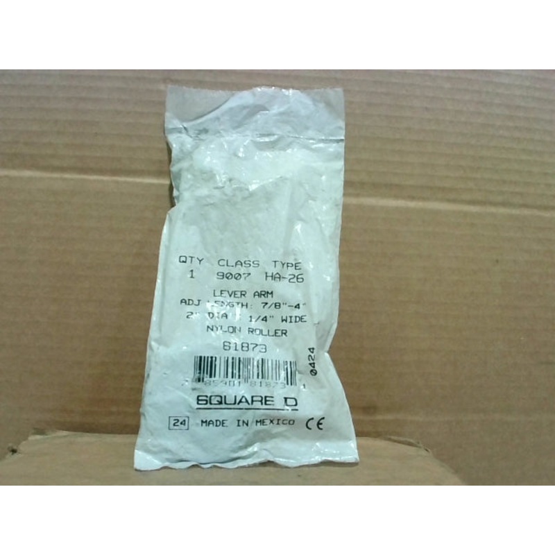 Square D 9007HA-26 Adjustable Lever Arm 7/8-4 Nylon Roller 2 Dia. 81873