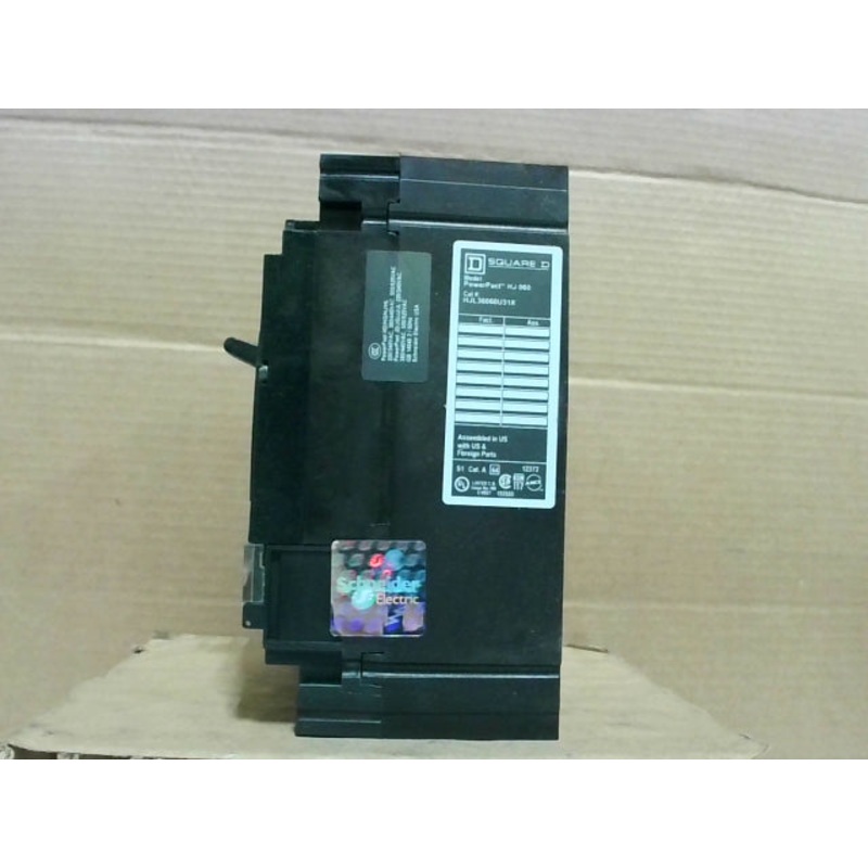 Square D HJL36060U31X 60A 3P 600V PowerPact Circuit Breaker