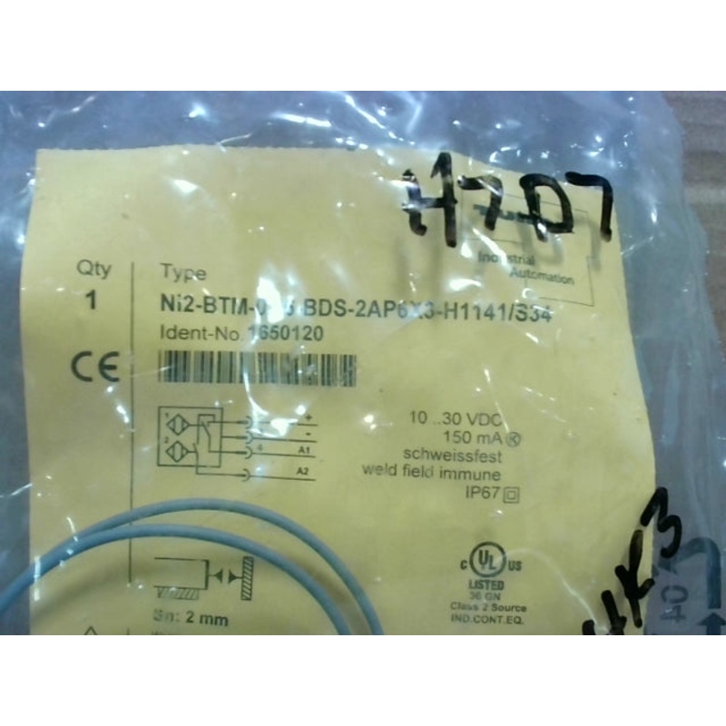 Turck NI2-BTM-0,16-BDS-2AP6X3-H1141/S34 Power Clamp Proximity Sensor