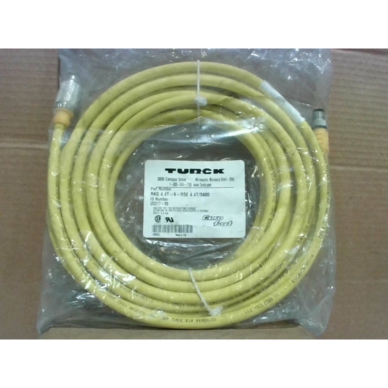 Turck RKG 4.4T-6-RSE 4.4T/S600 Double Ended Cord Set 250V 4A