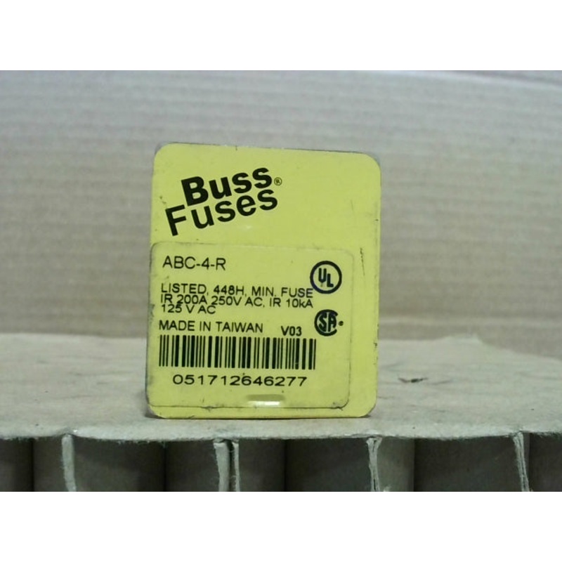 Bussmann ABC-4-R Ceramic Fuses 250V (Box of 5)