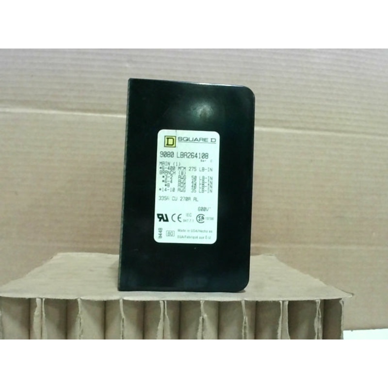 Square D LBA264108 Power Distribution Block 600V 335A Series 9080