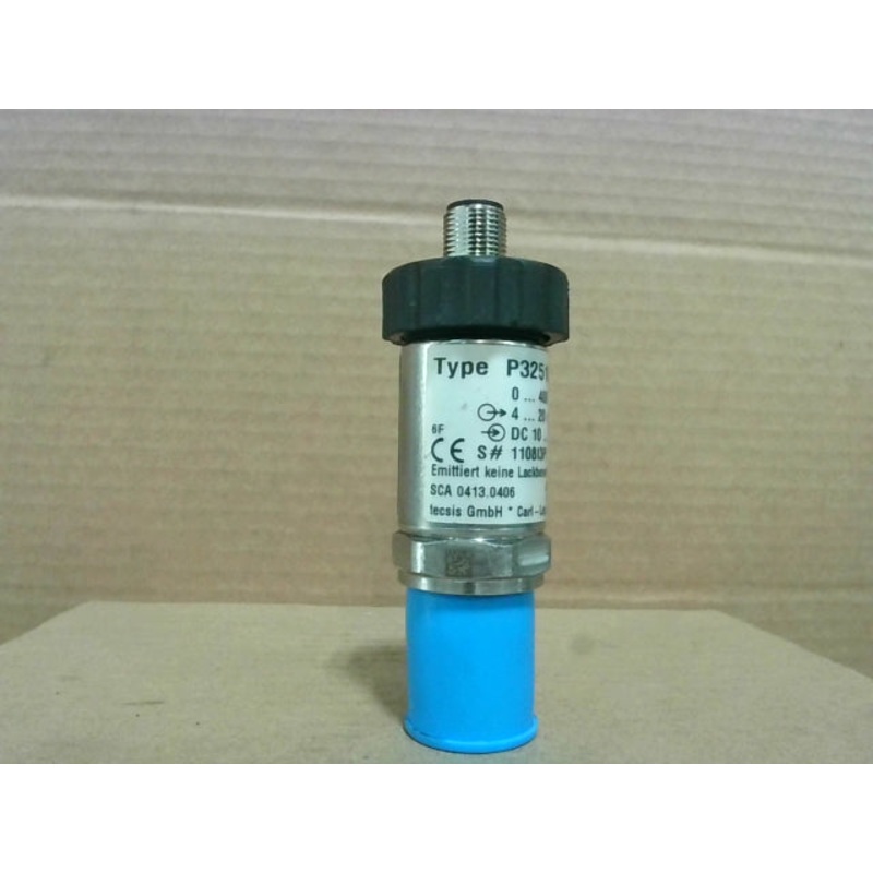 TecSis 0413.0406 SCA Industrial Pressure Sensor 0-400 bar 4-20 mA 10-30 VDC P3251B086622