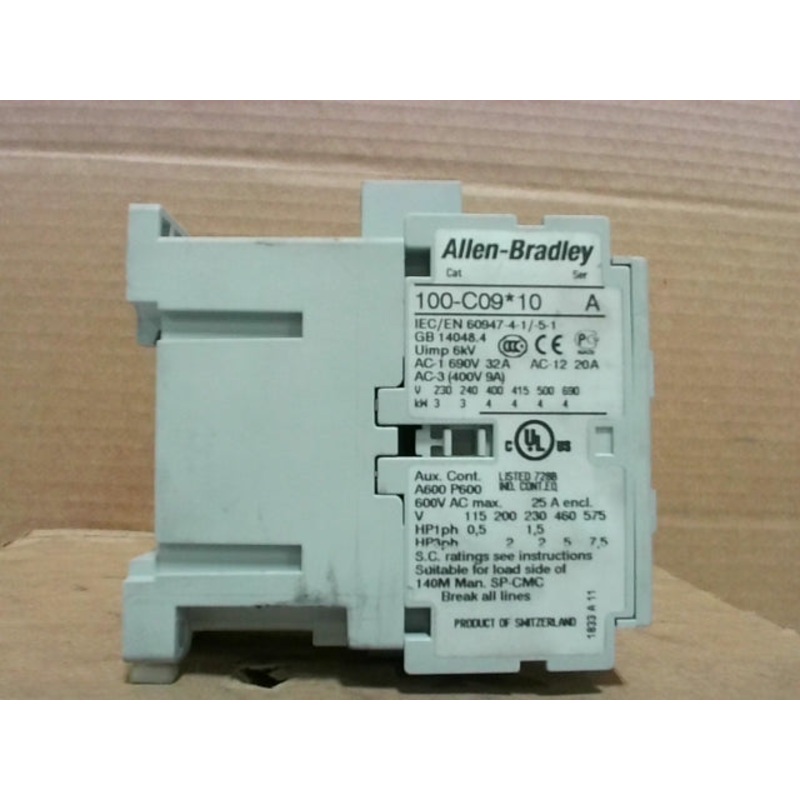 Allen Bradley 100-C09C10 /A Contactor 550-600VAC 50-60Hz