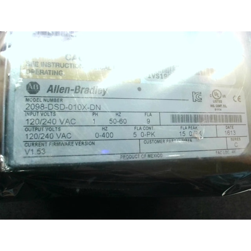 Allen Bradley 2098-DSD-010X-DN Servo Drive Ultra 3000i SerB FW V1.41