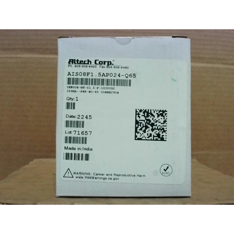 Altech AIS08F1.5AP024-Q65 3 Wire Standard Sensor Connector 1.5mm Distance