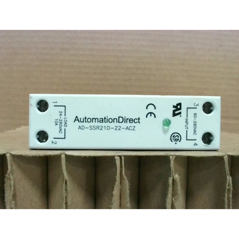 Automation Direct AD-SSR210-22-ACZ Solid State Overload/Relay 90-280VAC Input 24-280VAC Load