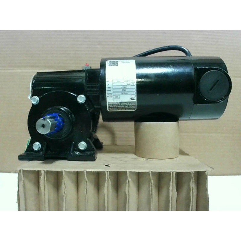 Bodine 33A5BEPM-5F Right Angle Gear Motor 250RPM 1/8HP 130VDC