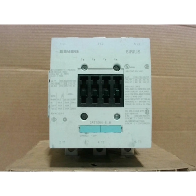 Siemens 3RT1054-6AF36 Contactor 110-127V 55KW 50Hz