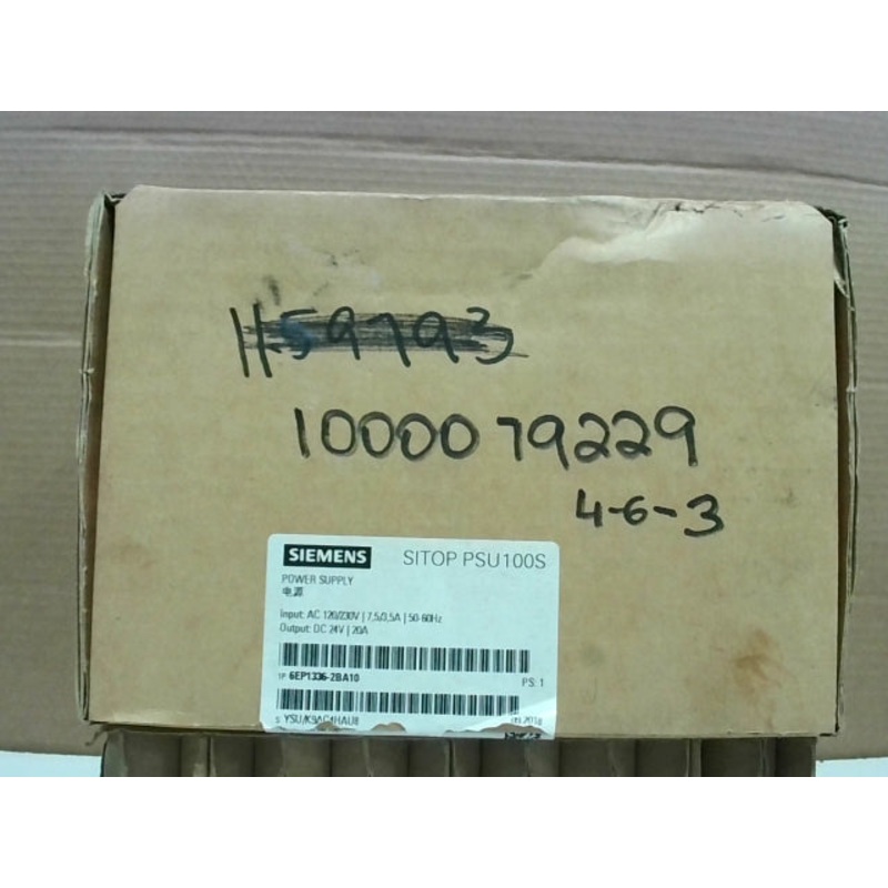 Siemens 6EP1336-2BA10 Power Supply PSU100S 120/230VAC 50-60Hz