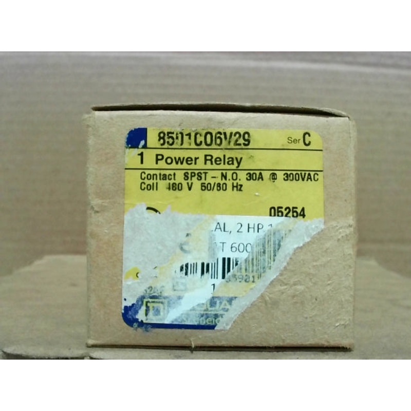 Square D 8501C06V29 Power Relay 480V 30A Type C