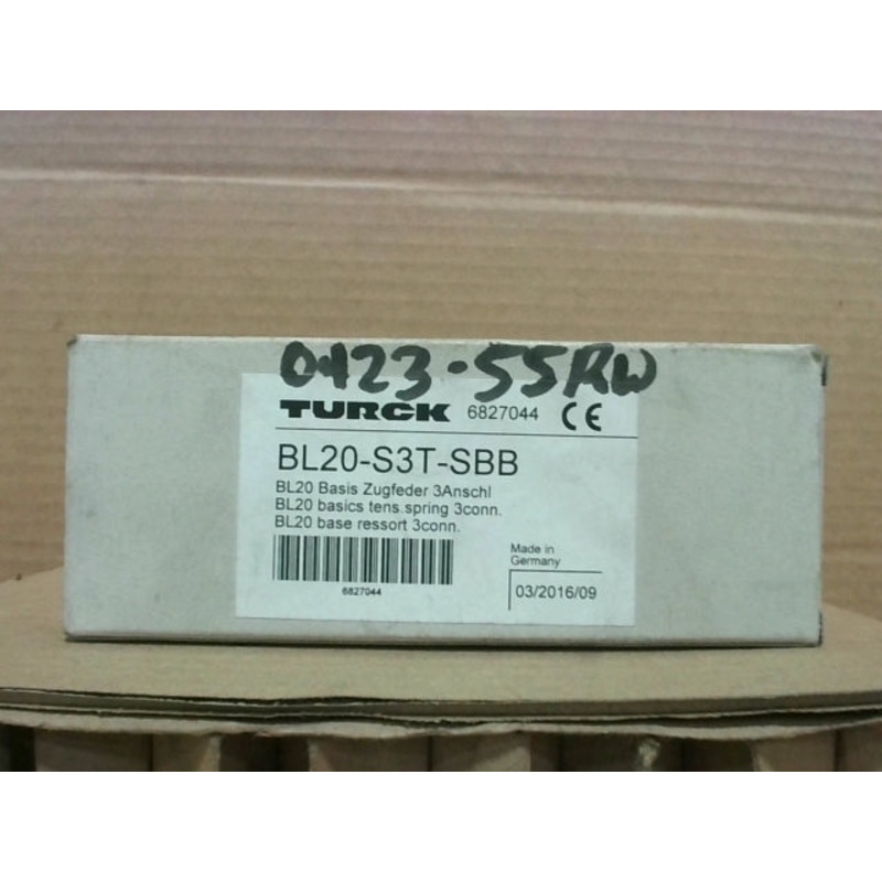 Turck BL20-S3T-SBB Tension Spring Connection Module 6827044