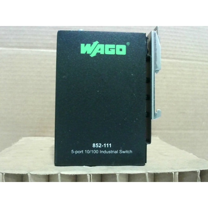 WAGO 852-111 Industrial Unmanaged ECO sSwitch 5x 10/100 Mbs RJ45 Ports DIN