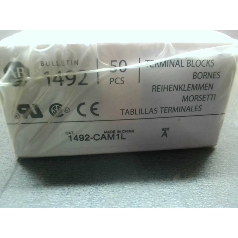 Allen Bradley 1492-CA1L (50 PCS) Terminal Block White Ser.C