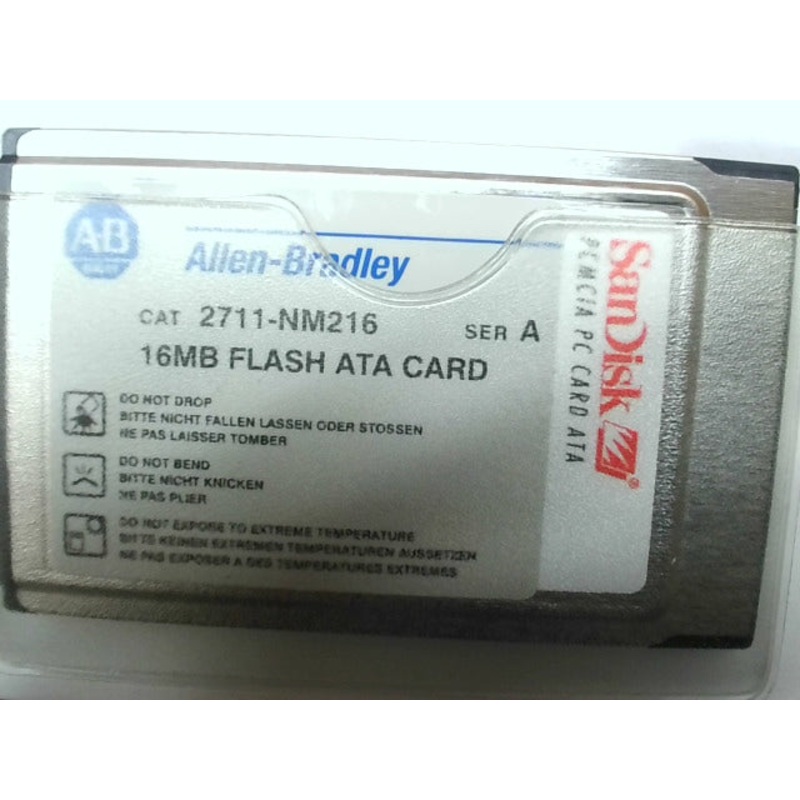 Allen Bradley 2711-NM216 Flash ATA Memory Card 16MB Ser. A