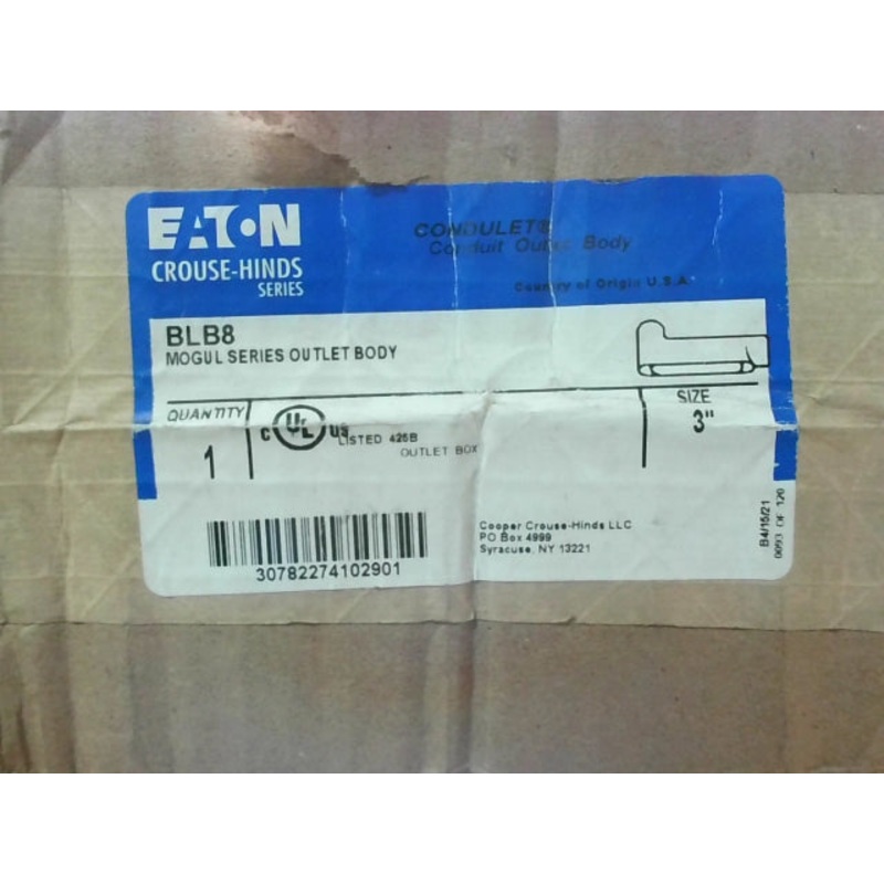 Crouse Hinds BLB8 Mogul Series Conduit Body 3