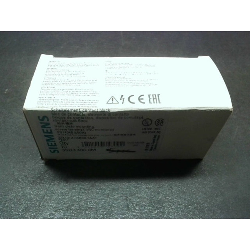 Siemens 3SB3400-0M (10 PCS) Auxillary Contact Block 400V 10A Normally Closed