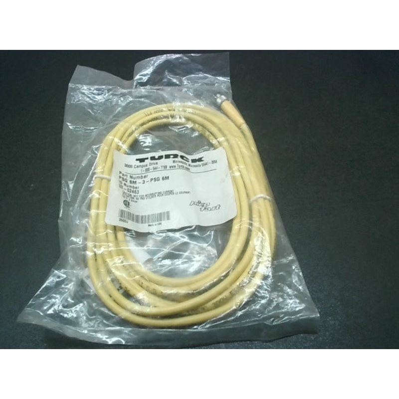 Turck PKG 6M-3 PSG 6M Extension Cable M8 5 Pin M/F U2-02463