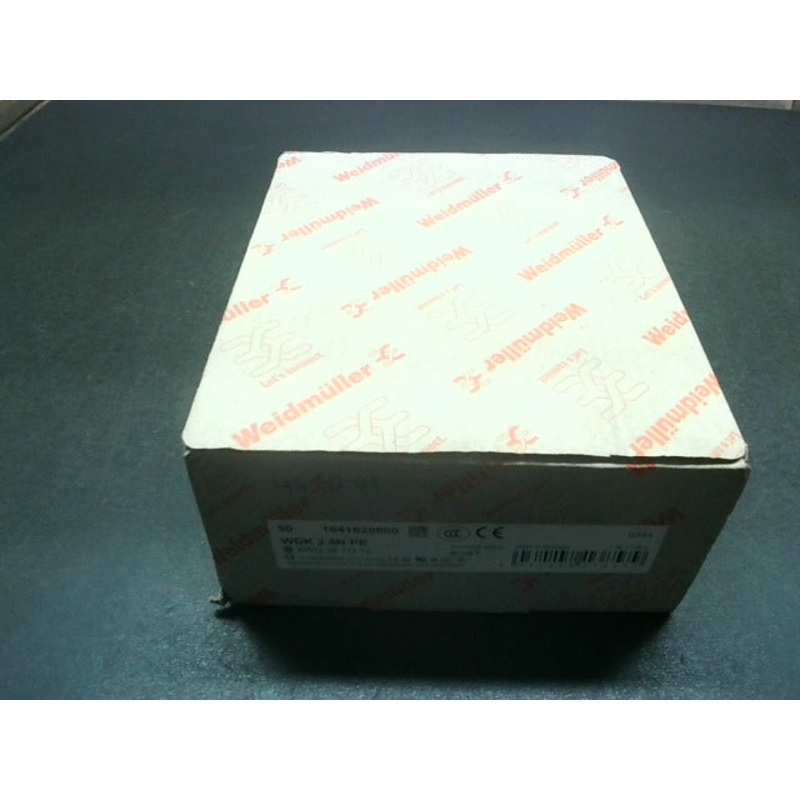 Weidmuller 1041620000 (50 PCS) Compact Grounding Terminals WDK 2.5N PE 2.5 mm