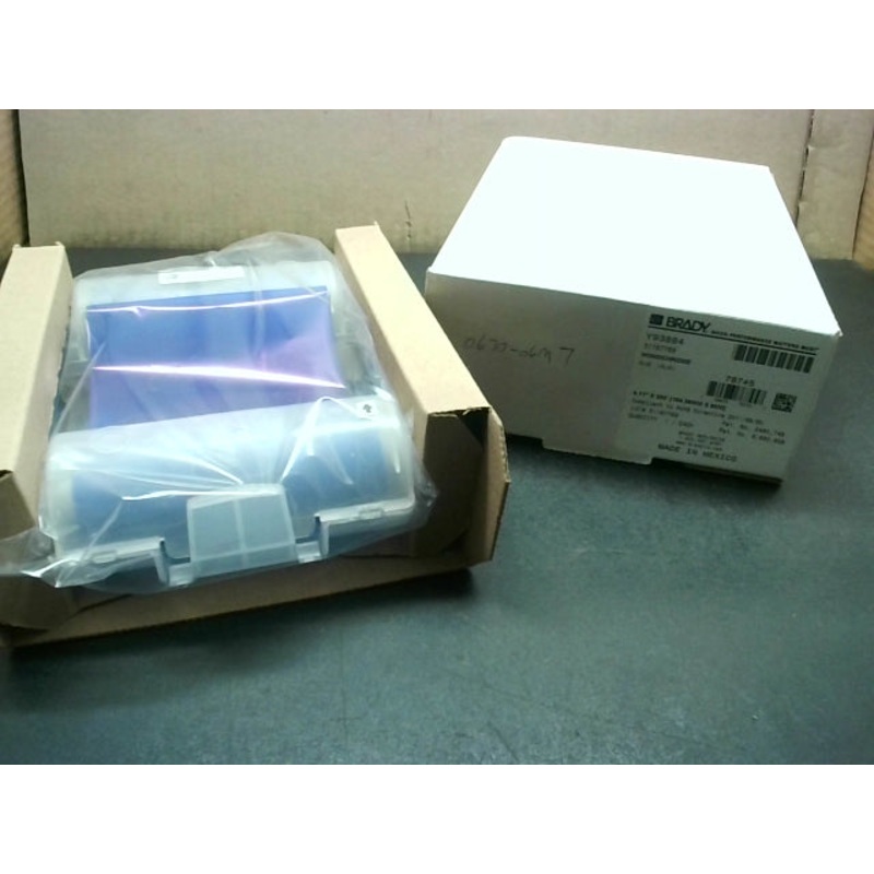 Brady Y93884 Ribbon Cartridge Blue 4.11 In x 200 FT Monochrome 76745