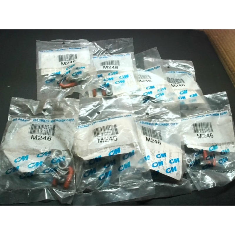 CM M246 Wire Rope Clips (8PCS) 1/4 Big Orange