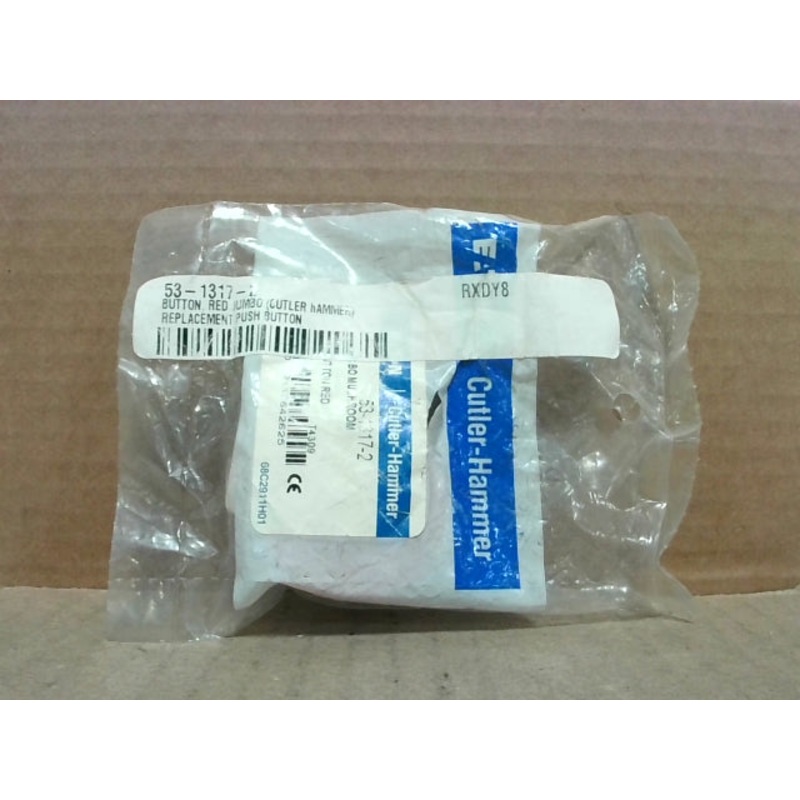 Cutler-Hammer 53-1317-2 Red Mushroom Pushbutton