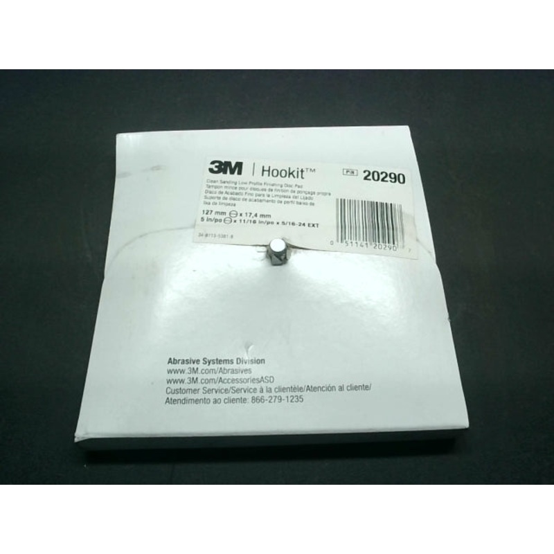 3M 20290 Hookit 5 Sanding Disc Pad 5’x11/16’x5/16-24