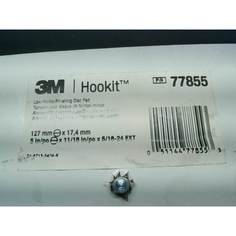 3M 77855 Hookit 5×5/16 Low Profile Finishing Disc Pad Hook and Loop